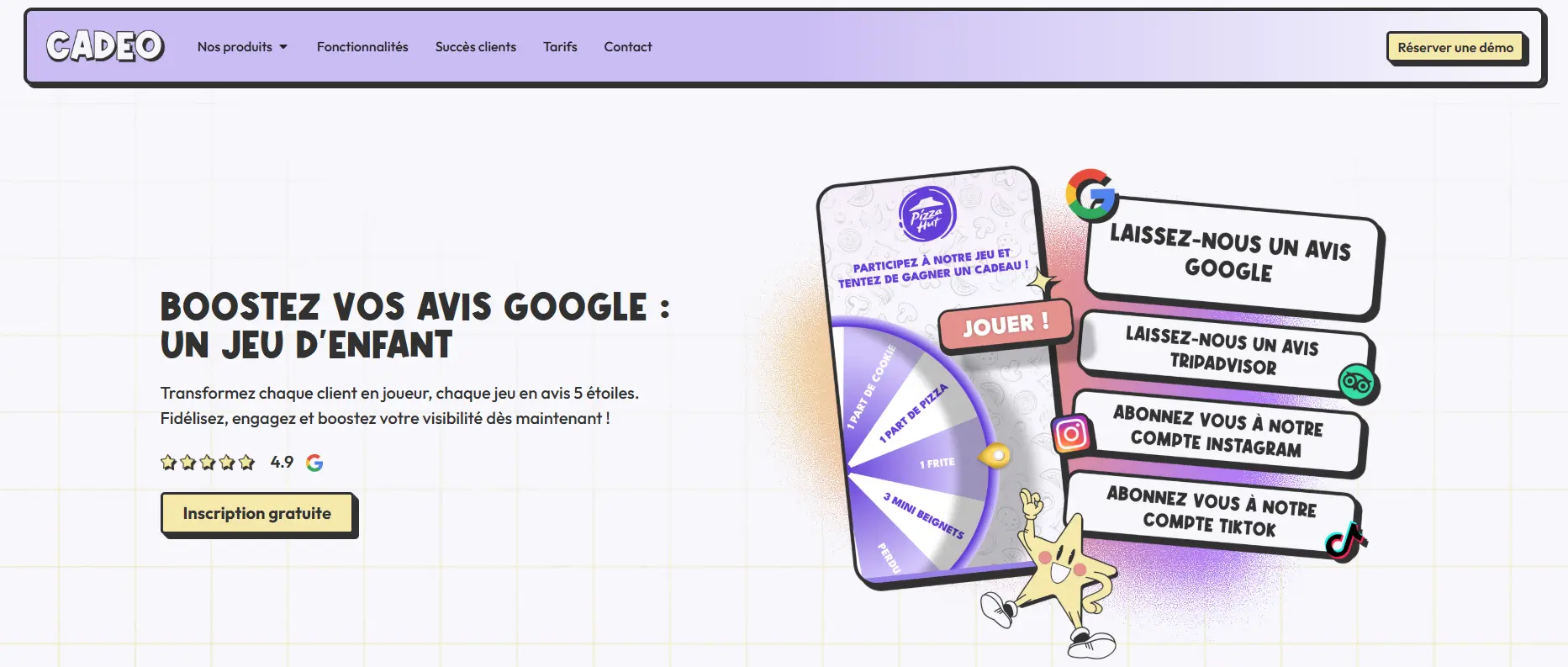 Cadeo une roue de collecte efficace et focalisée