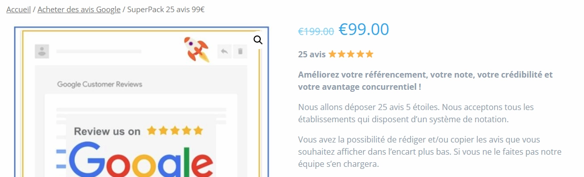 Plateforme d'achat d'avis Google illégal avec Bot avis Google