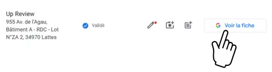Voir la fiche pour créer le lien avis Google