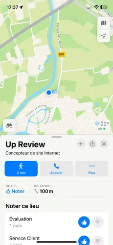 référencer son restaurant apple maps plans