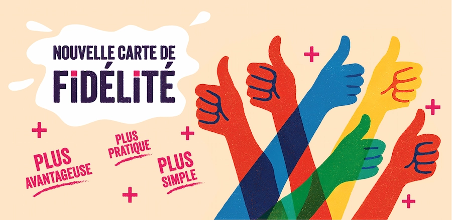 Image de publicité sur une nouvelle carte de fidélité