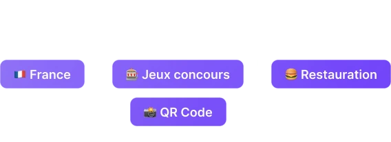 Badges du cas client Japan Burger : France, jeux concours, restauration, QR code