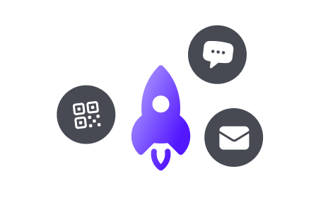Diffusion d'une enquête par QR code, SMS ou mail