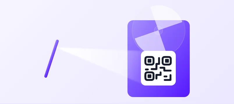 Smartphone scannant un QR code Up Review avec cadeau à la clé